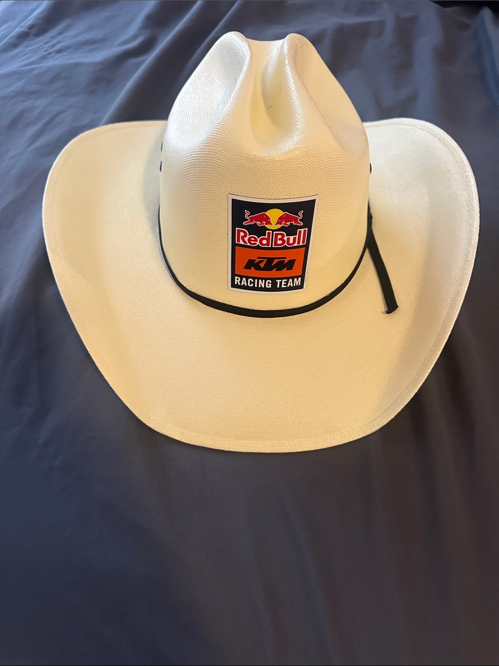 Pristine Red Bull KTM Racing Team White Cowboy Hat